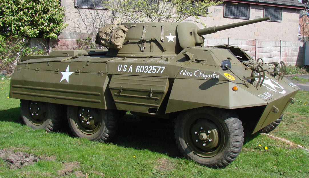 USA M8 Greyhound Light Tank for hire action vehicle